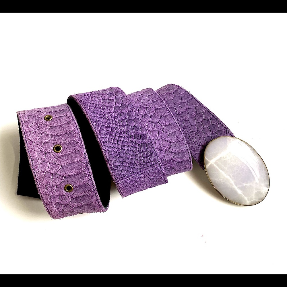 LAS Penelope Purple Statement Belt - Picture 2 of 6